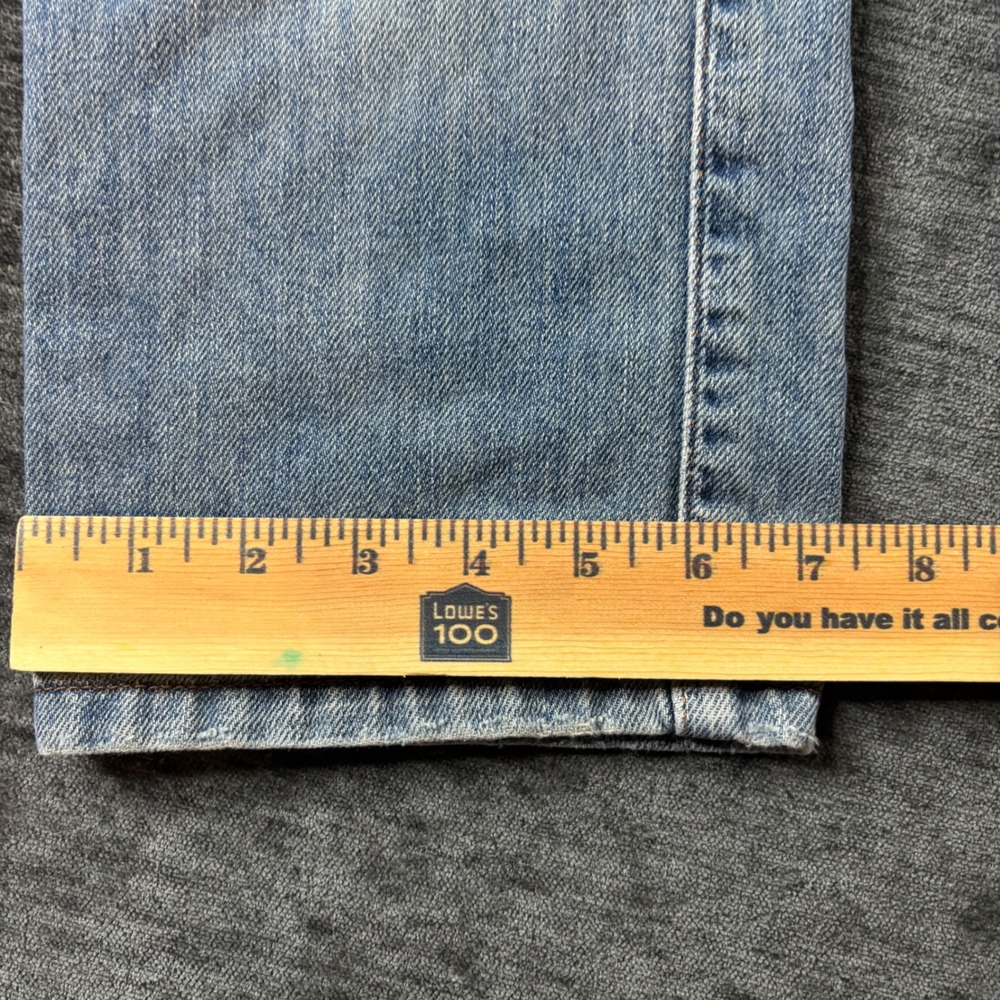 Abercrombie & Fitch Light Wash Low Rise Straight Leg Denim Jeans Size 4 Y2K - Picture 9 of 9